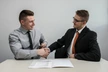 Students celebrating a new job offer